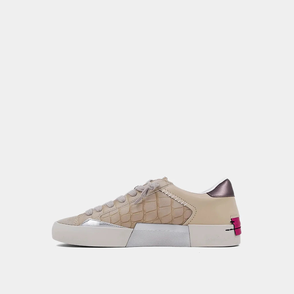 Ruby Sneaker - Taupe Croco