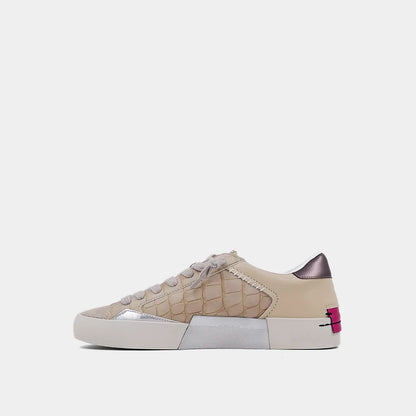 Ruby Sneaker - Taupe Croco