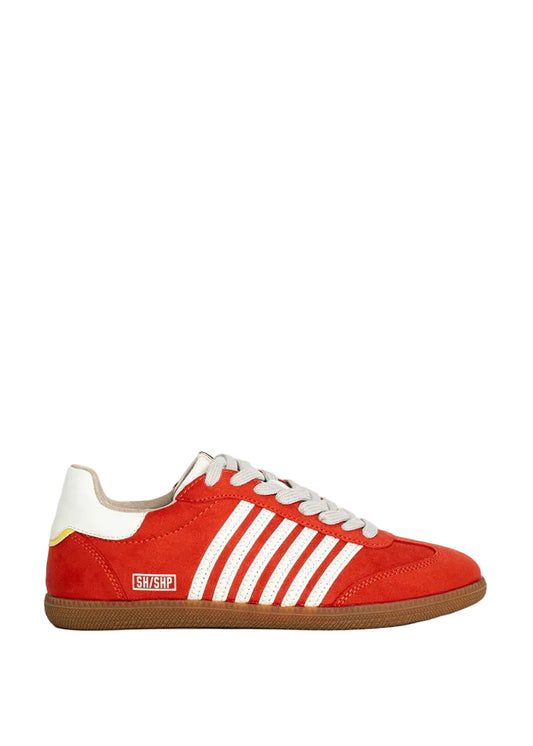 Stevie Sneaker - Coral Suede