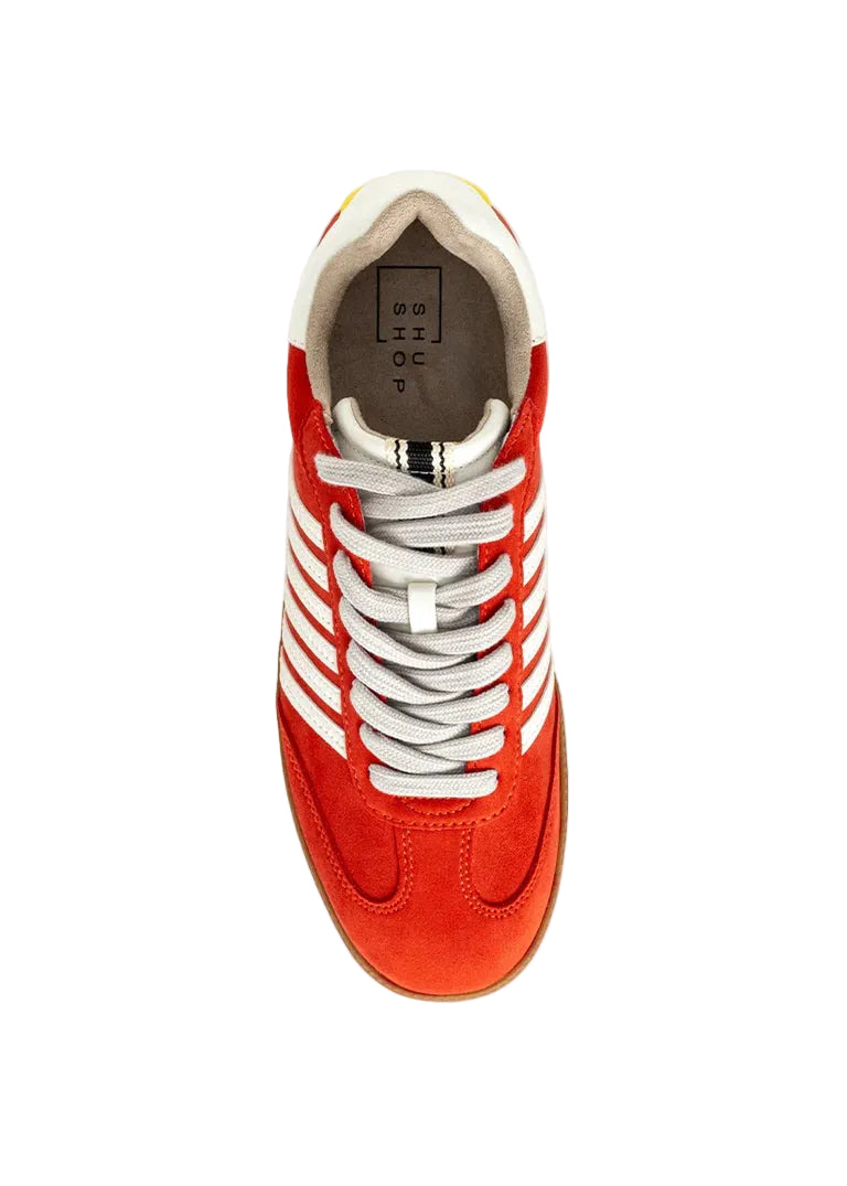 Stevie Sneaker - Coral Suede