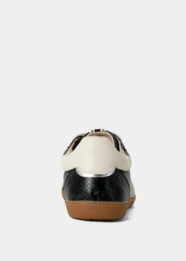 Stevie Sneaker - Dark Green Snake