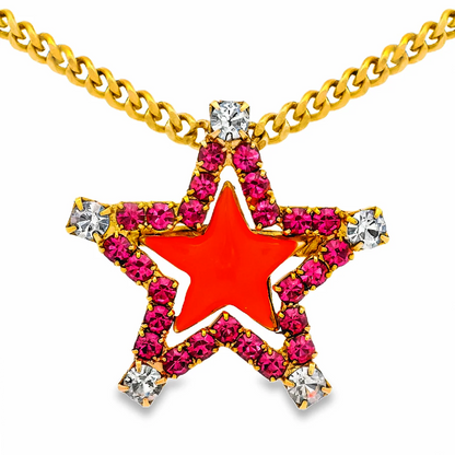 Sweet Star Necklace - Pink