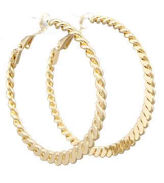 Textured Metal Hoops - Assorted