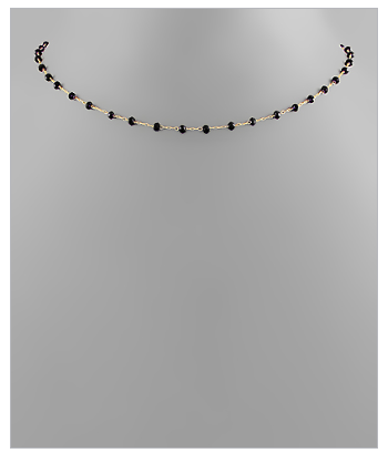 Beaded Choker Necklace - Black
