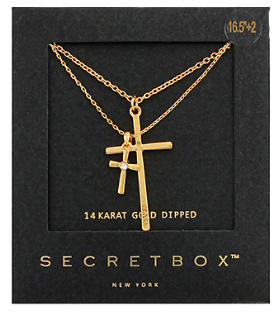 Layered Cross Pendant Necklace