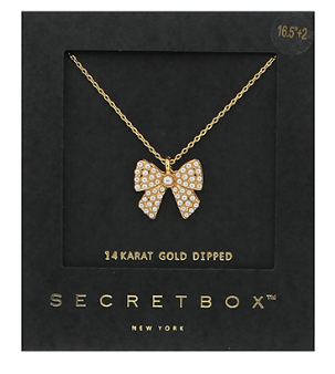 Pave Ribbon Necklace