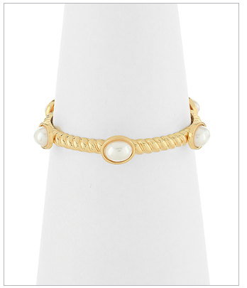 Oval Stone Texture Bracelet