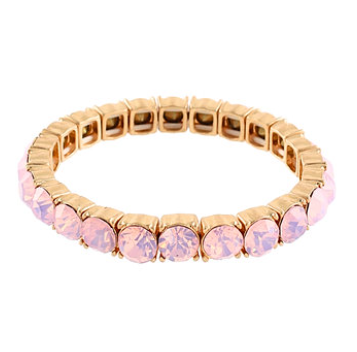 Pave Stone Bracelet - Lt. Pink