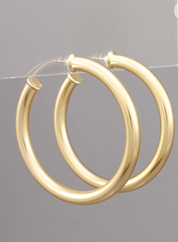 57MM Tube Hoops - Gold