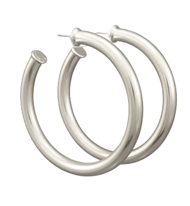 57mm Tube Hoops - Matte Silver