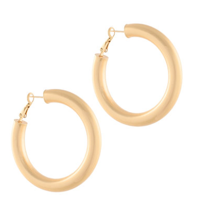 48mm Tube Hoops - Matte Gold