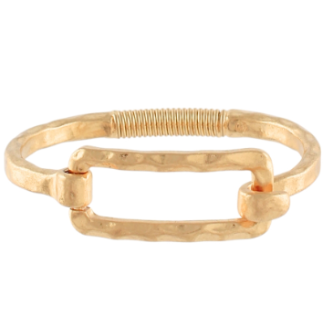 Rectangle Hammered Bracelet