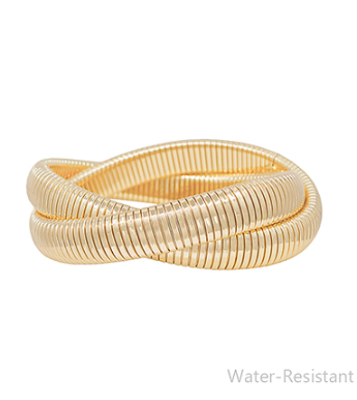 12 Row Omega Bangle Bracelet - Assorted