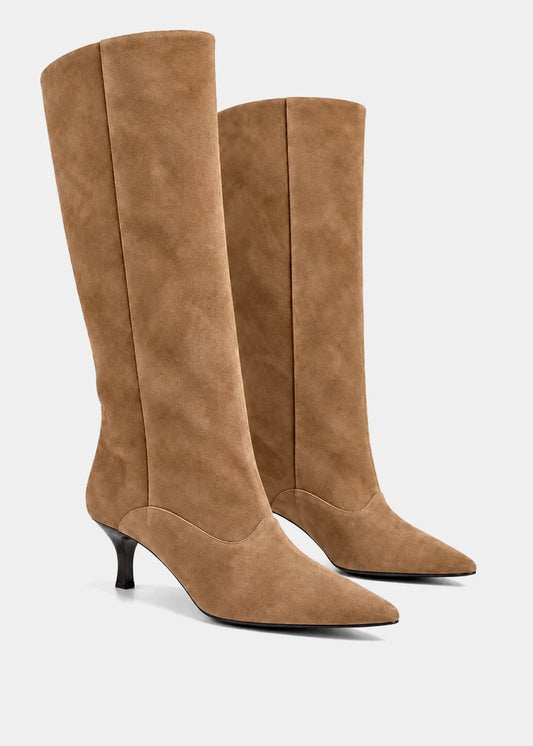 Yvonne Boot - Taupe Suede