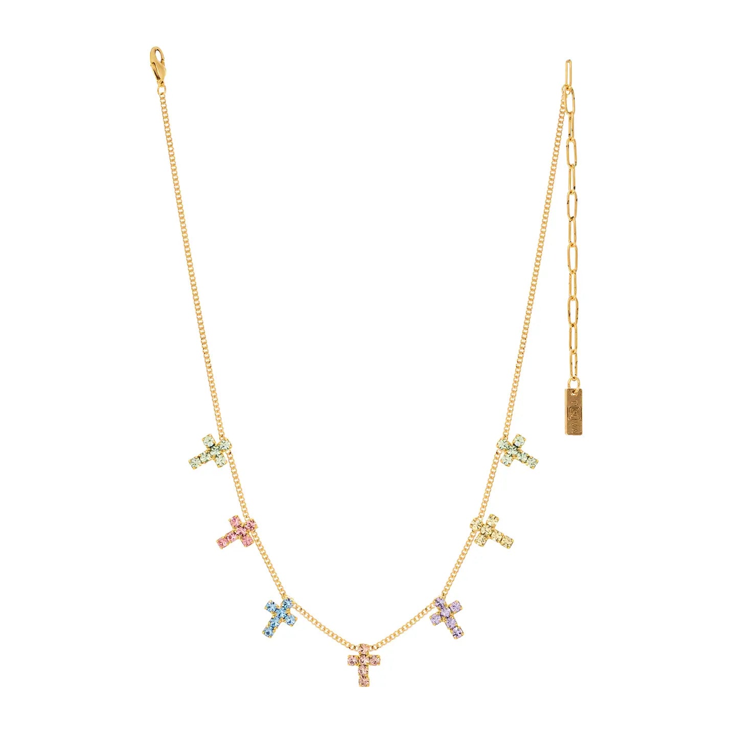 TOVA Multi Cross Necklace - Fairy Dust
