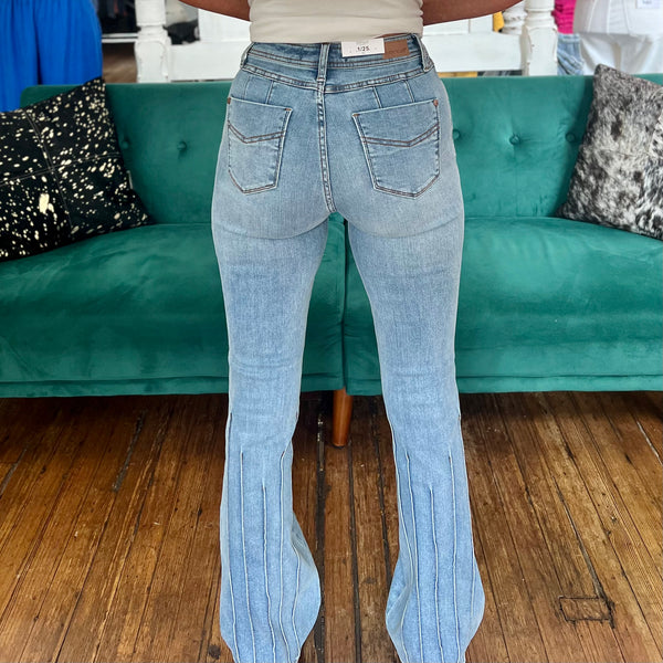 A Judy Blue High Waist Multi Seam Bootcut Jean