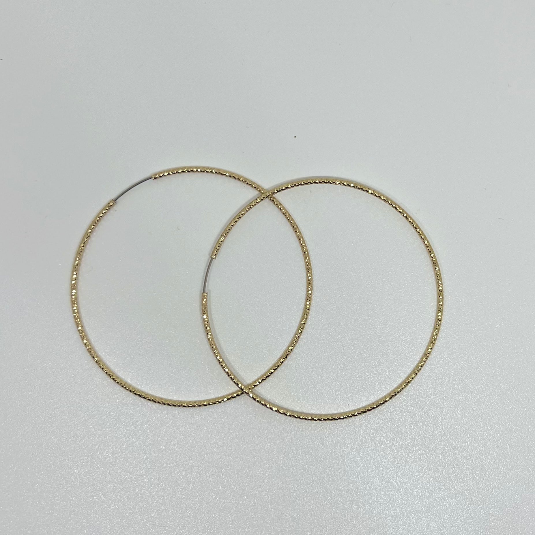 Textured Brass Hoop