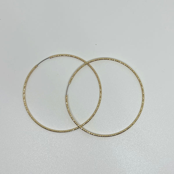 Textured Brass Hoop