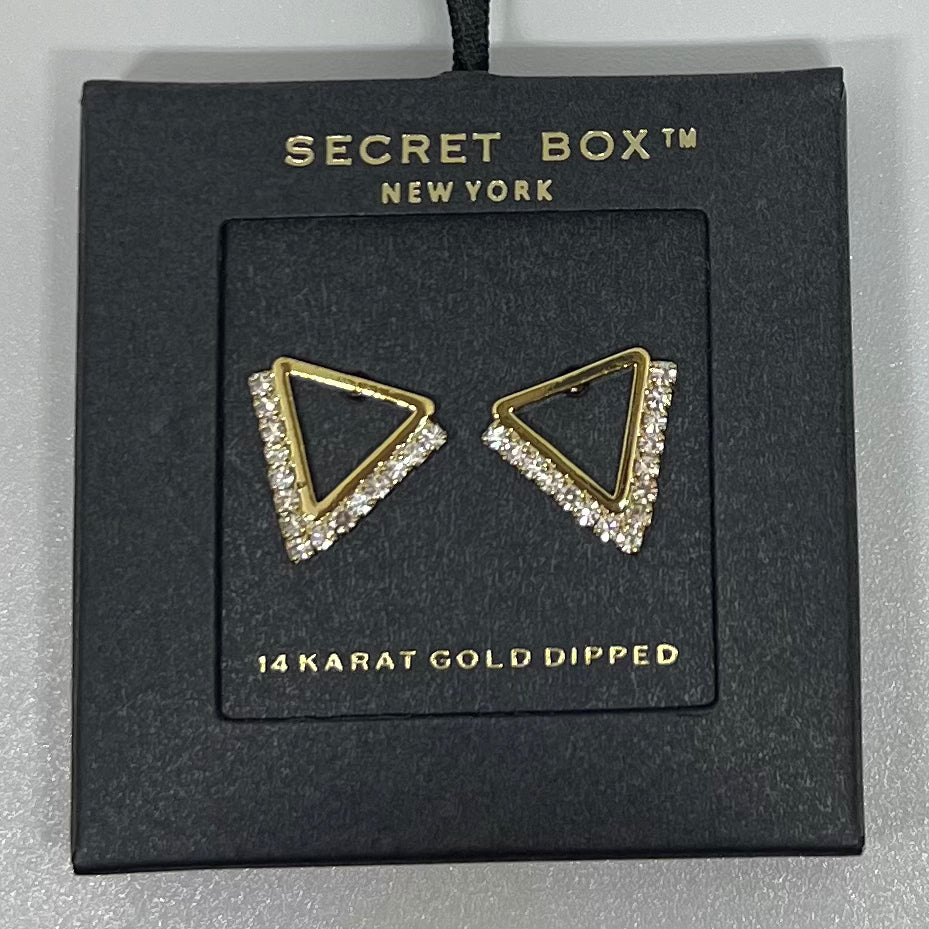 CZ Triangle Earring