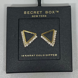 CZ Triangle Earring