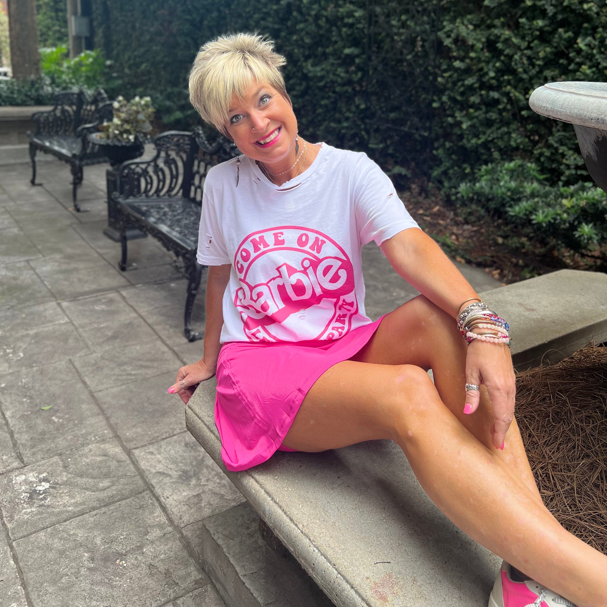 Come on Barbie Distressed Tee
