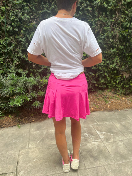 Tennis Skirt - Sonic Pink