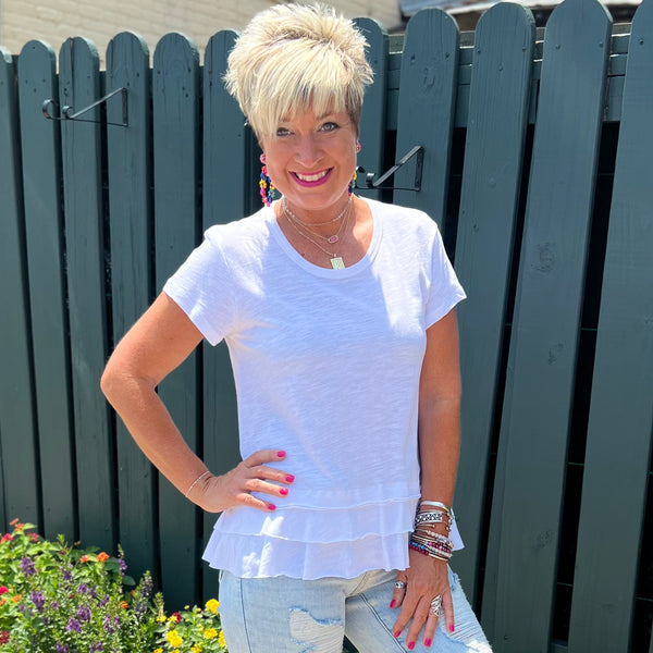 A Casual Cutie Top - White