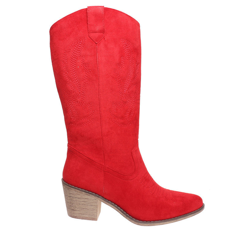 Wilder Boot - Red Suede