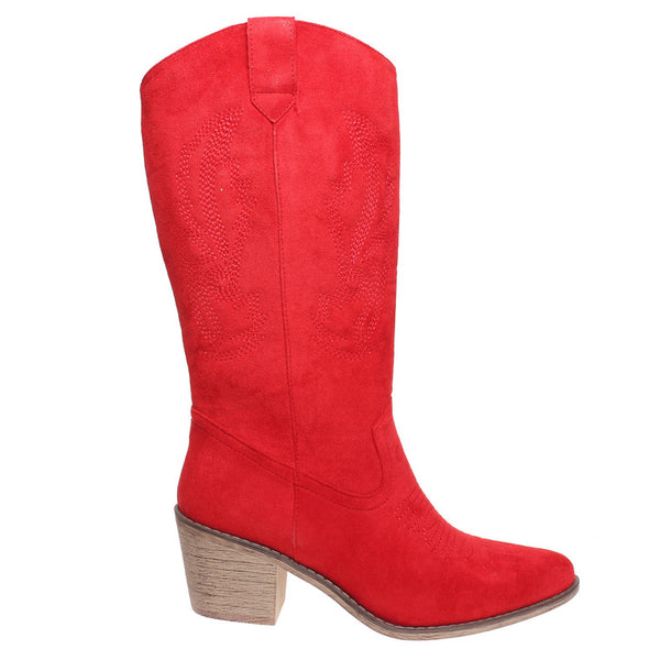 Wilder Boot - Red Suede