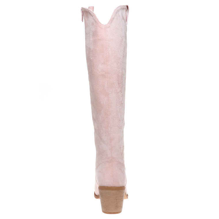 Wilder Boot - Lt Pink Suede