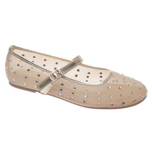 Faye Mary Janes - Gold