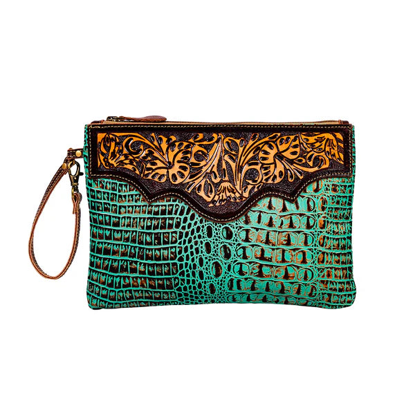 Sipala Handtooled Clutch Bag