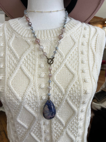 A Western Inspired Necklace - Blue