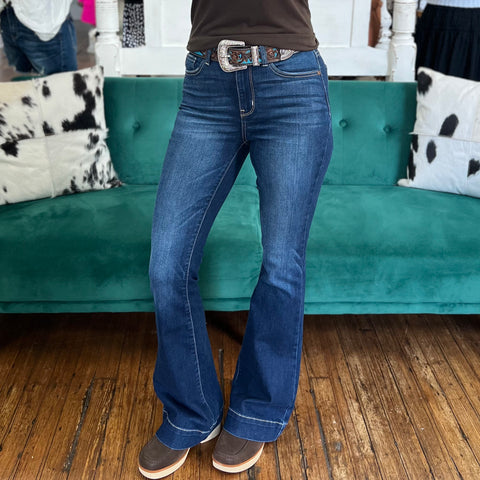 A Judy Blue Hi-Rise Trouser Flare