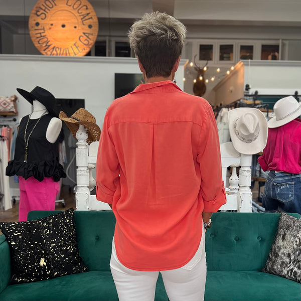 A Riley Shirt - Coral