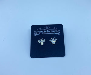 Bee Brass Earrings