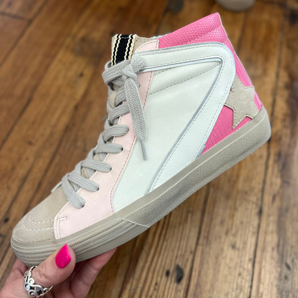 A Roxanne Sneaker - Pink Lizard