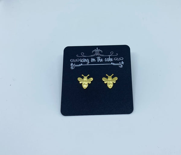 Bee Brass Earrings